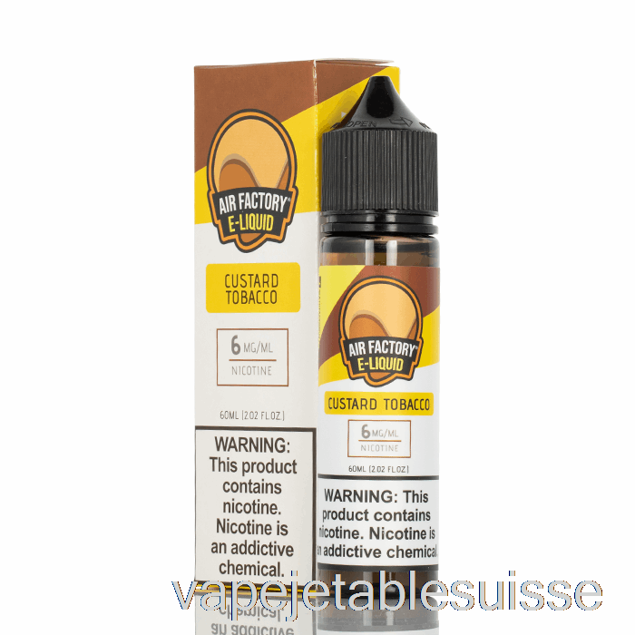 Vape Suisse Crème Tabac - E-liquide Air Factory - 60ml 0mg